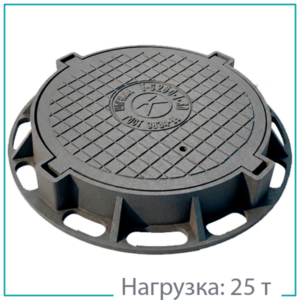 Люк чугунный тяжелый Т (С250)-1-60-4 (870x120) четырехушковый