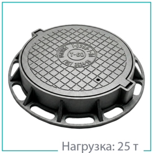 Люк чугунный тяжелый Т (С250)-2-60 (840x120) с запорным устройством