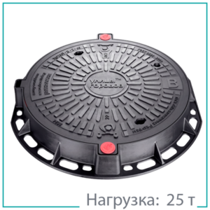 Люк чугунный тяжелый Т(С250)-В-2-60, серия "Екатеринбург"